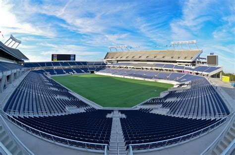 Camping world stadium photos - Origins. Camping World Stadium, the grandfather of the Orlando Venues facilities, began as a Works Progress Administration project by President Franklin D. Roosevelt in 1936. The facility was named the Orlando Stadium and was built for $115,000. The stadium was renamed the Tangerine Bowl in 1947 and the first college football bowl game was ... 